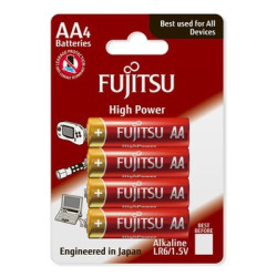 4 x bateria alkaliczna Fujitsu High Power LR6 AA blister