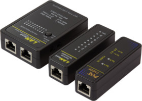 Multinetwork cable Tester with POE Finder