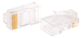 Złącze RJ50 Męski Złącze RJ50 Montaż na kablu Bel-Stewart, proste 10P10C-żyłowe