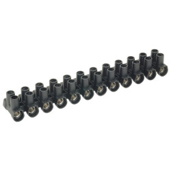 CamdenBoss CTSOS431 24A Easy Break Black Terminal Strip