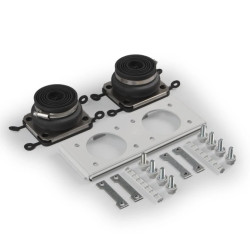 Ścianka boczna+wpusty 2xśr.27-66mm, dla boku 400 mm, szare szpilki (2szt.) PCE4.2