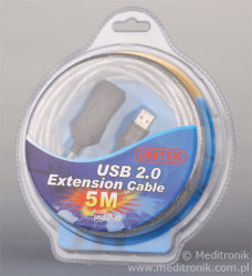 Unitek Y-271 Aktywny przedłużacz repeater USB A-A, 2.0, wtyk/gniazdo, długoś