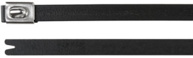 Cable tie, polyester, stainless steel, (L x W) 838 x 4.6 mm, bundle-Ø 17 to 254 mm, black, -80 to 538 °C, 111-00293