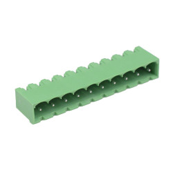 10-Way 5.00mm Vertical PCB Header Closed Ends 15A 300V