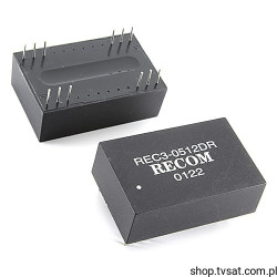 REC3-0512DR DC-DC 5V to 12V DIP12 RECOM