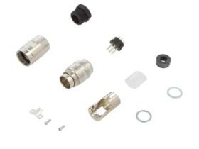 C091-31H0071012 Złącze M16 wtyk męski lutowanie na przewód 7PIN 7A 300V