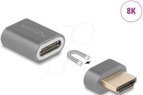 66684 Adapter, HDMI A male to HDMI A female, magnetic