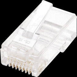 502399 CAT5e Modular Plugs, UTP, 3-prong, 100 pcs