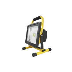 Halogen LED 30W z akumulatorem zimny,ładwarka 12V/230V