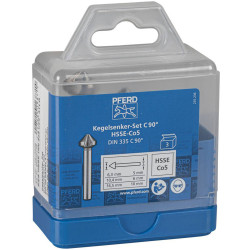 PFERD 25202155 Set KES HSSE 3pc 90&#xB0; countersink tough materials