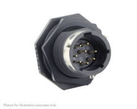 Złącze wielostykowe przemysłowe 8-pinowe, panelowe Souriau Sunbank by Eaton