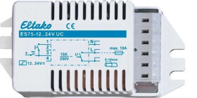 Elektroniczny wyłącznik impulsowy do montażu w oprawach oświetleniowych, 1 zestyk zwierny 10A - ES75-12..24V UC