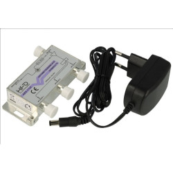 Wzmacniacz anten. ARS-113Z 1/3 rozdzielacz aktywny z zasilaczem, HFO antenowy anteny...