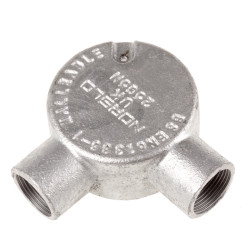 Łącznik do kanałów kablowych RS PRO 25mm Puszka kątowa Stal