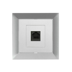 Premium Gniazdo komputerowe 8pin zacisk krone, KATEGORIA 6 kolor srebrny GTP - 12 Pr/6 SR