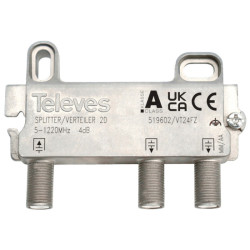 Spliter rozgałeźnik 1/2 TELEVES Do DVB-T/DVB-C TELEVES 519602