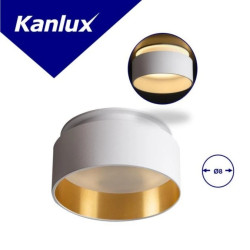 Oczko sufitowe nieregulowane GOVIK DSO-W/G bez oprawki Gx5,3/GU10 max 10W biały / złoty 29231