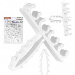 Uchwyt kablowy poczwórny szybki montaż do kabli okrągłych (6-9mm) APP-02/4 50szt.