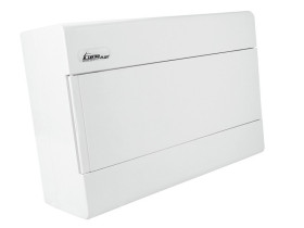 SRn-12B Rozdzielnica natynkowa białe drzwi N+PE IP40 E-P 1.13