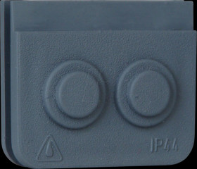 321628004 BLUE ELECTRIC cable entry 2-fold, grey