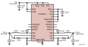 Dual Channel 3A, 20V Monolithic Synchronous Step-Down Regulator