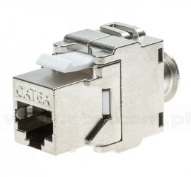 Złącze typu keystone 8p8c, ekranowane, kat. 6A, beznarzędziowe