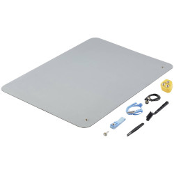 TRU COMPONENTS TC-12494244 ESD mat set Grey 650x500x2mm Antistatic