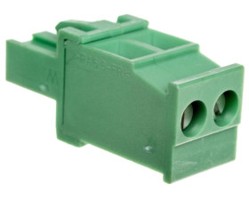 Wtyk śrubowy do płytek drukowanych 2P zielony MVSTBR 2,5/ 2-ST-5,08 1792249 /100szt./