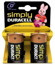 2 x bateria alkaliczna Duracell Simply LR20 D (blister)