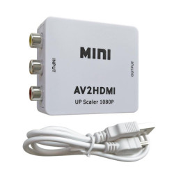 AV2HDMI Mini - AV Composite HDMI Converter (white)