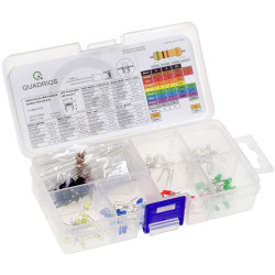 Quadrios 201711O001 LED set Red Green Yellow Blue Cold white Warm white 3 mm