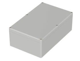 PC enclosure, (L x W x H) 250 x 160 x 92 mm, light gray (RAL 7035), IP65, 62240000