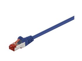 Kabel Patchcord CAT 6 S/FTP PIMF RJ45/RJ45 0.15m niebieski