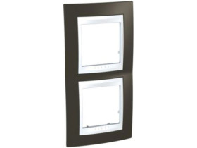 UNICA PLUS Ramka 2 podwójna pionowa umbra kakaowa MGU6.004V.871 SCHNEIDER ELECTRIC