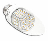 Zarówka E27 GANDLE 72LED SMD 230V WW