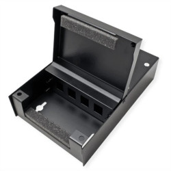 VALUE Obudowa ścienna na 4x Keystones, czarna