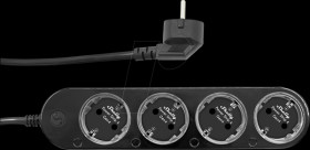 SHELLY_PS4_GEN4_S Shelly Power Strip 4 Gen4, black