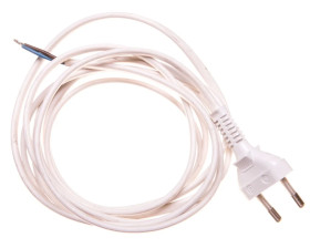 Przewód przyłączeniowy bez wyłącznika 250cm biały SP-250/2X0,75/-BIA YNS10000451