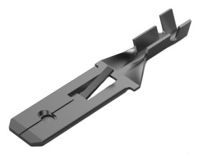 Konektor płaski Męski 6.35 x 0.81mm długość 28mm Izolacja: Nieizolowane Cyna