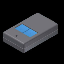 Teko - seria POCKET 10 (10120/2.2) - obudowa do pilota w kolorze ciemnoszarym (61 x 37 x 15 mm)