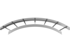 Łuk zewnętrzny LDZC100H80 N drabinki 90st grubość blachy 2,0mm 496510 BAKS