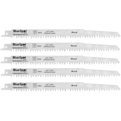BlueSpot Tools 19000 HCS Reciprocating Saw Blade 240mm x 5 TPI Pack of 5