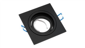 Oprawa Halogenowa Podtynkowa Ruchoma Gu10 Mr16 Kwadrat Czarna Cassio Lumiled