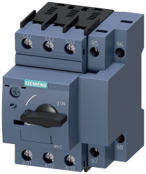 Wyłącznik zasilania Siemens 3RV2111-1DA10 Zakres ustawienia (Prąd): 2.2 - 3.2 A Maksymalne napięcie przełączania: 690 V/