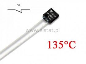 Bezpiecznik termiczny 2A 135°C; NC; 230V
