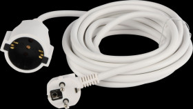 341.202S protective contact extension cable, 230VAC, neutrally packed, wh