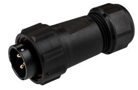 Złącze wielostykowe przemysłowe 3-pinowe Montaż na kablu Wtyczka RS PRO