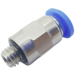 TruComponents 656509 Straight piece PC4-M3C Pipe &#xD8;: 4 mm Thread: M3x0.50 1pc