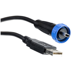 Bulgin PX0441/2M00 USB 2.0 Adaptor Cable Mini B to Standard A IP68