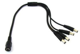 Rozgałęźnik DC 2,1/5,5 zasilania 1gn./4wt.